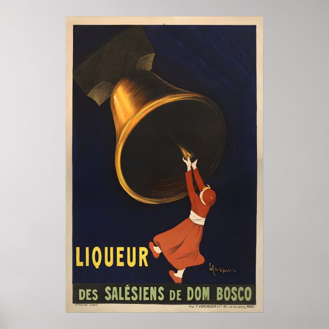 Affiche de liqueur Dom Bosco - Affiche de Cappiell (Devant)