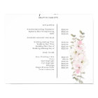 Affiche de liste de prix florale moderne