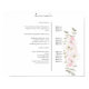 Affiche de liste de prix florale moderne