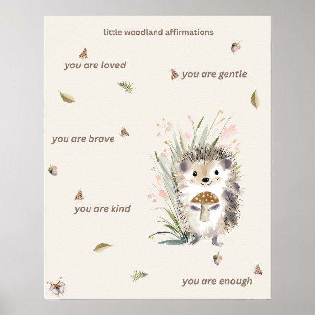 Affiche de Little Woodland Affirmations (Devant)