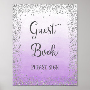 Affiche de livre d'or de mariage