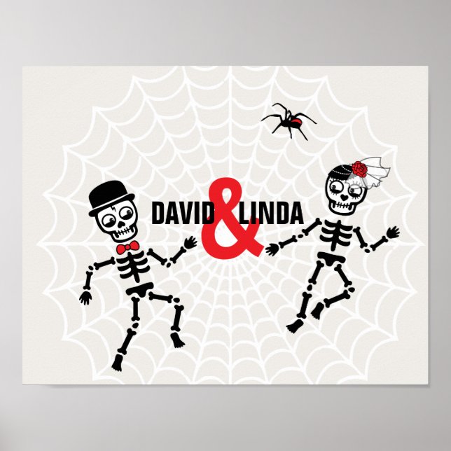 Affiche de livre d'or "L'amour ne meurt jamais" (Devant)