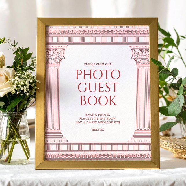 Affiche de livre d'or photo pour fête de déesse (Créateur téléchargé)
