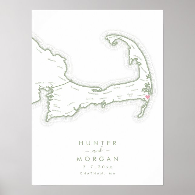 Affiche de livre d'or pour les invités du mariage  (Devant)