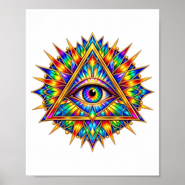 Affiche de l'œil de l'aube prismatique (Devant)