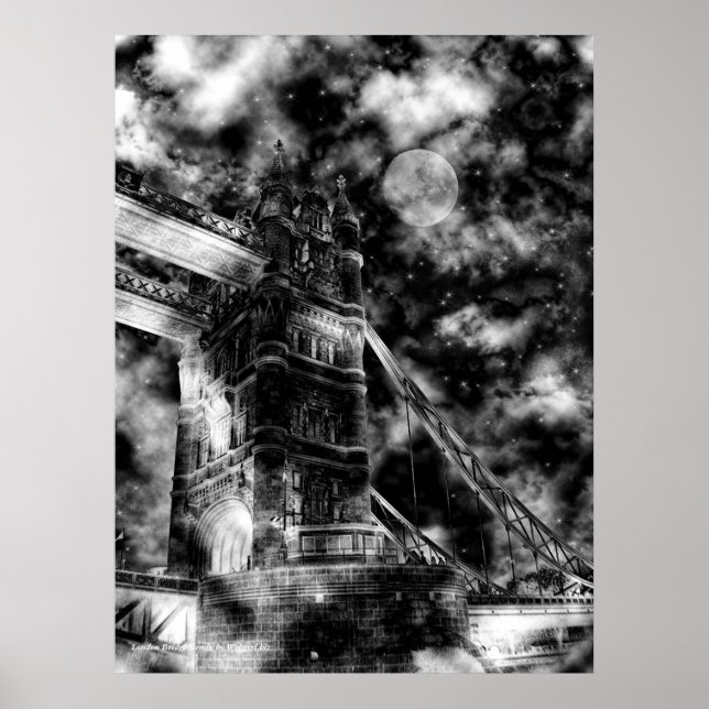 Affiche de Londres Pont Dark Remix (Devant)