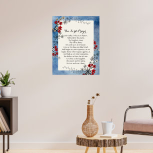 Affiche de l'oraison dominicale 24x30