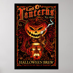 Affiche de Lord O’ Lanterns – Étiquette de la Brum