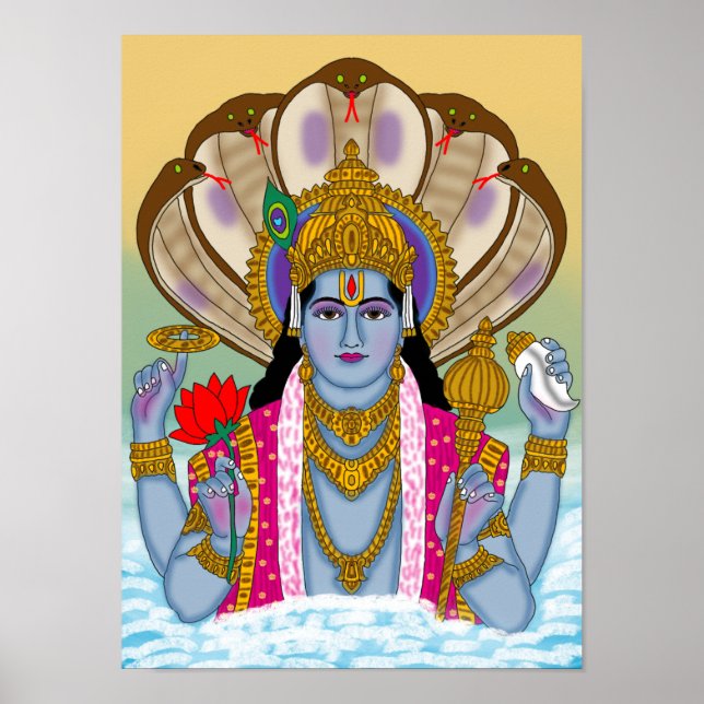 Affiche de Lord Vishnu (Devant)