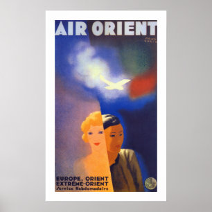 Affiche ~ de l'Orient d'air Euorpe - Orient