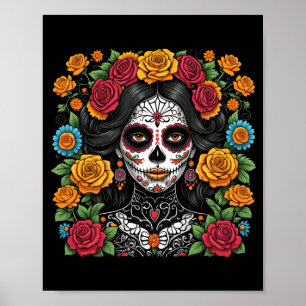 Affiche De Los Muertos La Catrina Jour Du Gouvernement