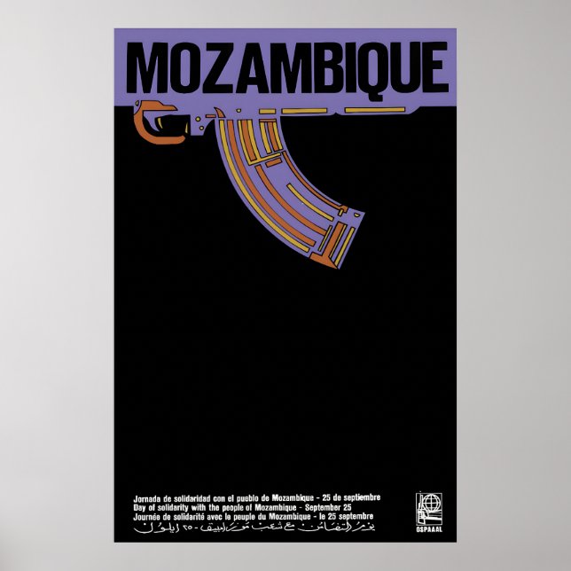 Affiche de l'OSPAAAL Journée de solidarité avec le (Devant)