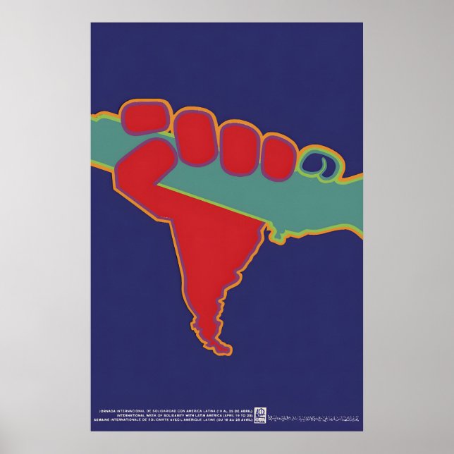 Affiche de l'OSPAAAL Semaine internationale de sol (Devant)