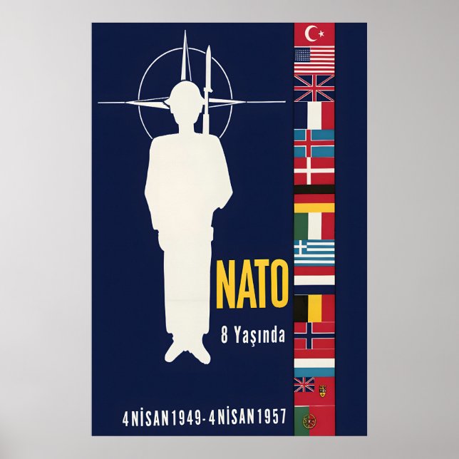 Affiche de l'OTAN turque 8 ans Impression Armée Mi (Devant)