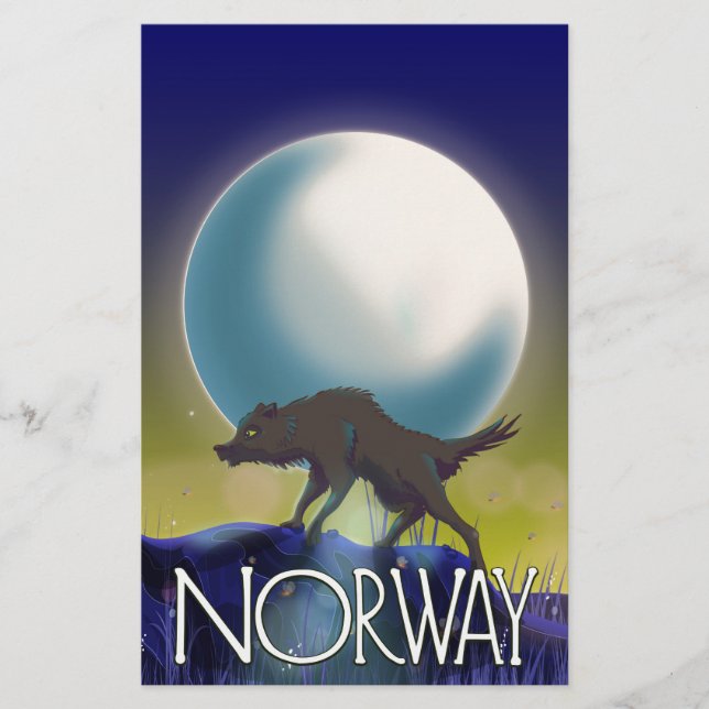 Affiche de loup de Norvège (Devant)