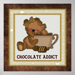 Affiche de l'ours au chocolat
