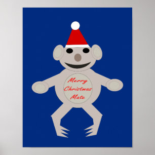 Affiche de l'ours Koala de Noël australien