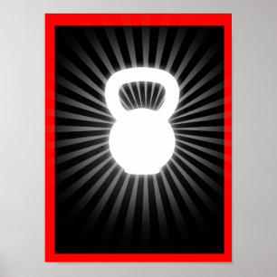 Affiche de lueur de Kettlebell - du projet de RX