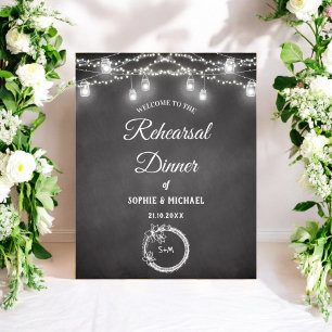 Affiche de Lumières de Chaîne de Dîner de Répétiti