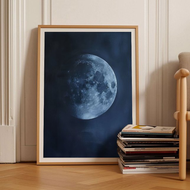 Affiche de Lune Impression de Lune Art Mural Moody (Créateur téléchargé)