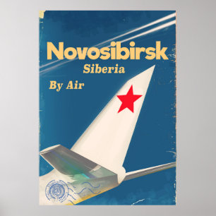 Affiche de l'Union soviétique de Novosibirsk en Si