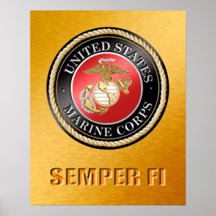 Affiche de l'USMC Semper Fi