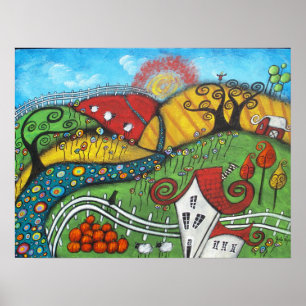 Affiche de magie de chute