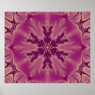 Affiche De magnifiques teintes violettes de fleurs exotiqu