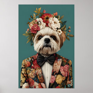 Affiche de Maltais en costume, Portrait de Maltais
