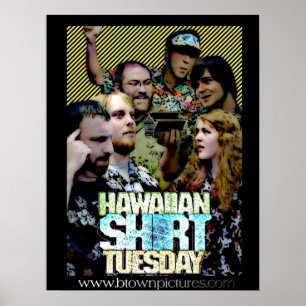 Affiche de mardi de chemise hawaïenne