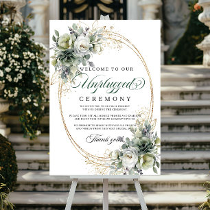 Affiche de mariage Bohemian Eucalyptus Unplugged