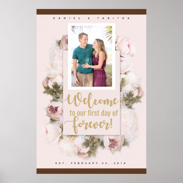Affiche de mariage Premier Jour de Toujours (Devant)