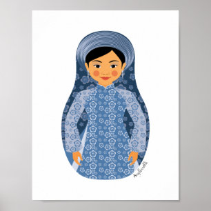 Affiche de Matriochka de l'eau vietnamienne