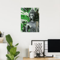 Affiche de méditation Bouddha paisible – Art mural