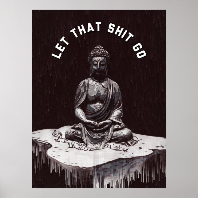 Affiche de méditation Lâcher prise Zen Mur Spiritu (Devant)