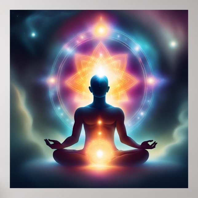 Affiche de méditation spirituelle (Devant)