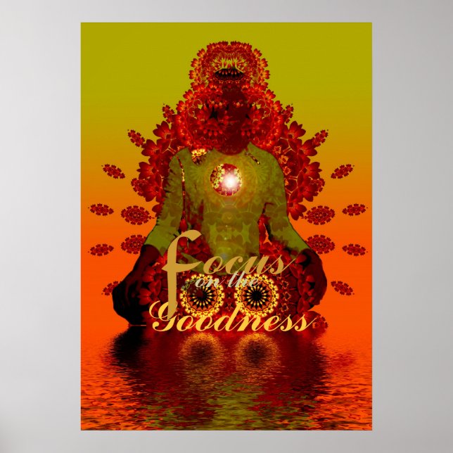 Affiche de méditations positives (Devant)