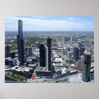 affiche de melbourne skyline de 14.95