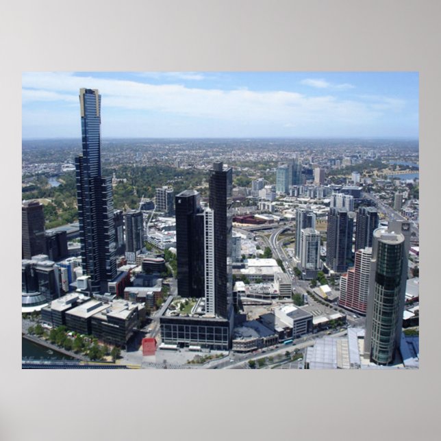 affiche de melbourne skyline de 14.95 (Devant)