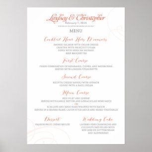 Affiche de menu de Lindsey
