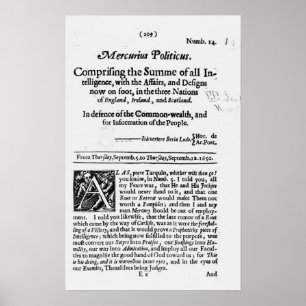 Affiche de 'Mercurius Politicus