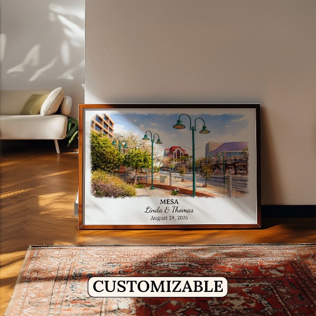 Affiche de Mesa Arizona, Aquarelle, Sur mesure (Créateur téléchargé)