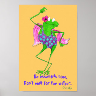 Affiche de message de grenouille