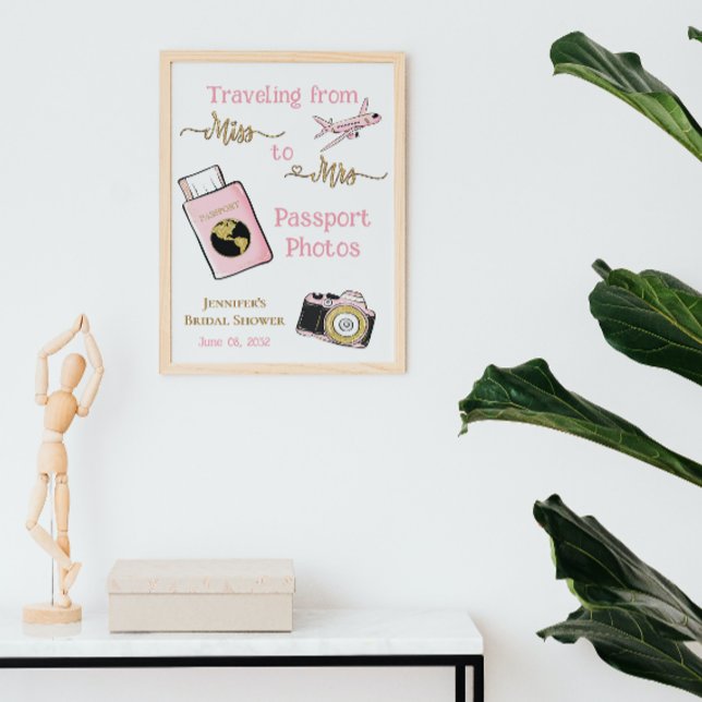 Affiche De Miss à Mme Fête des mariées Adventure Photo (Créateur téléchargé)