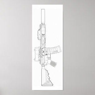 Affiche de mod 0 de CQBR MK18