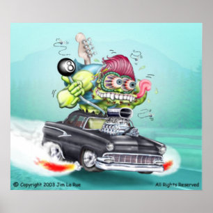 Affiche de monstre du tacot de Jimmy