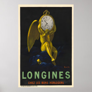Affiche de montre Longines - Affiche de Cappiello