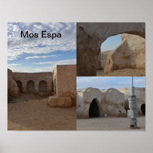 Affiche de Mos Espa sur la planète Tatooine