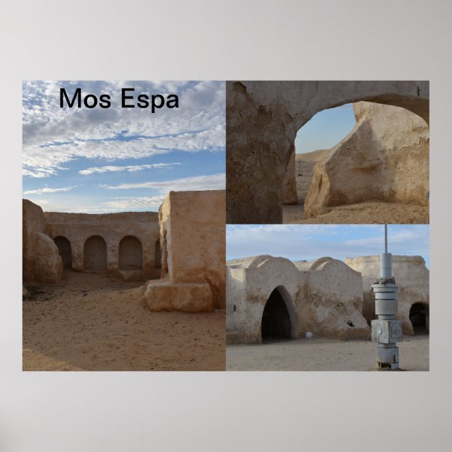 Affiche de Mos Espa sur la planète Tatooine (Devant)