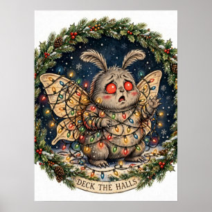 Affiche de Mothman aux lumières de Noël